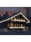 Гірлянда вулична бахрома LUMION 90Led 2x0,5m 230V білий холодний IP44 EN