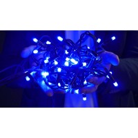 Гирлянда уличная LUMION нить 200LED 10m 230V цвет синий/черный IP44 EN