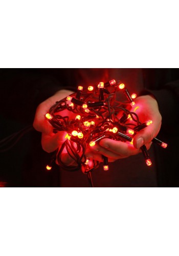 Гірлянда вулична LUMION нитка 200LED 10m 230V колір червоний / чорний IP44 EN