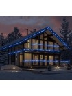 Гірлянда вулична LUMION нитка 200LED 10m 230V колір синій / білий, мерехтить 20 LED IP44 EN