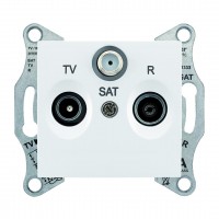 Розетка TV/R/SAT, крайова, 1 dB Sedna SDN3501321 білий