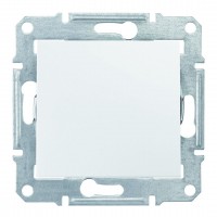 Одноклавішний перемикач 10 AX IP44 Sedna SDN0400521 білий