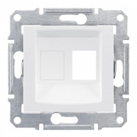 Накладка одномодульная AMP, MOLEX, KELINE, кат. 5e, 6 UTP  Sedna SDN4300621 белый