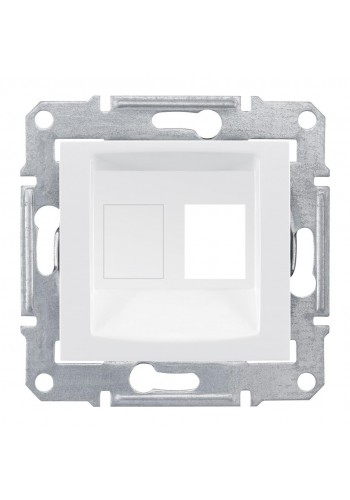 Накладка одномодульная AMP, MOLEX, KELINE, кат. 5e, 6 UTP Sedna SDN4300621 белый