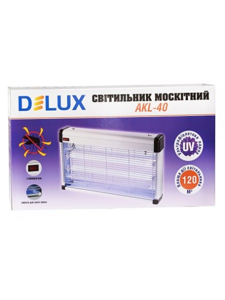 DELUX AKL - 40 3*20Вт пастка для комах 120 м2 IP 20 - (10093967)