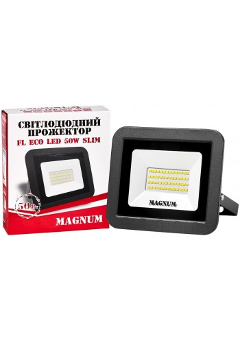 світлодіодний прожектор MAGNUM FL ECO LED 50Вт slim_6500К_IP65 - (90011661)