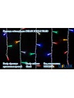 гірлянда зовн DELUX ICICLE 75LED 2x0.7m 18flash мул/біл IP44 - (90012956)