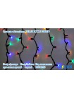 гірлянда зовн DELUX ICICLE 108LED 2x1m 27flash мульт/черн IP44 - (90012950)