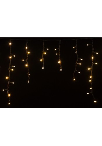 гірлянда зовн DELUX ICICLE 75LED 2x0.7m 18flash тепл.біл/чор IP44 - (90012960)
