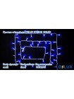 гирлянда внеш DELUX STRING 100LED 10m 20flash синий/бел IP44 - (90012975)