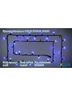 гирлянда внеш DELUX STRING 100LED 10m 20flash синий/чор IP44 - (90012976)