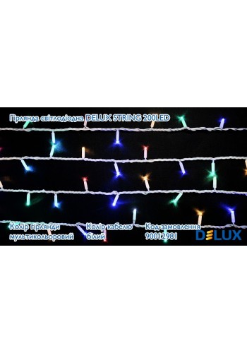 гірлянда зовн DELUX STRING 200LED 20m 40flash мульти/біл IP44 - (90012981)