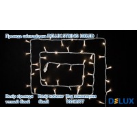 гирлянда внеш DELUX STRING 100LED 10m 20flash тепл. белый/бел IP44 - (90012977)