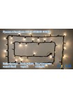 гірлянда зовн DELUX STRING 100LED 10m 20flash тепл. білий/чор IP44 - (90012978)
