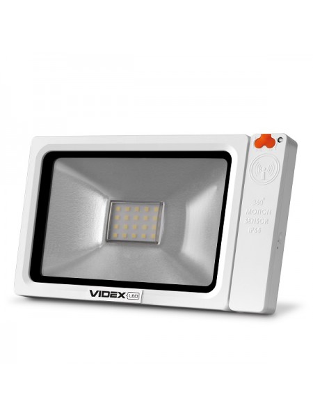 LED Прожектор VIDEX Slim Sensor 20W 5000K 220V IP65 VL-FS205-20W-S