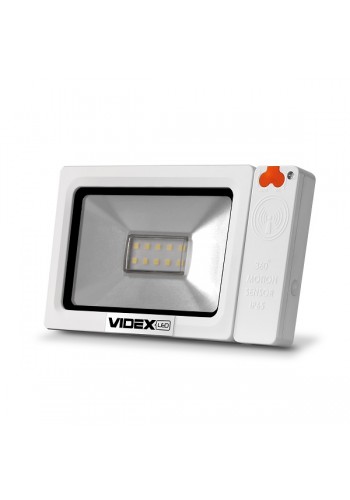 LED Прожектор VIDEX Slim Sensor 10W 5000K 220V IP65 VL-FS105-10W-S