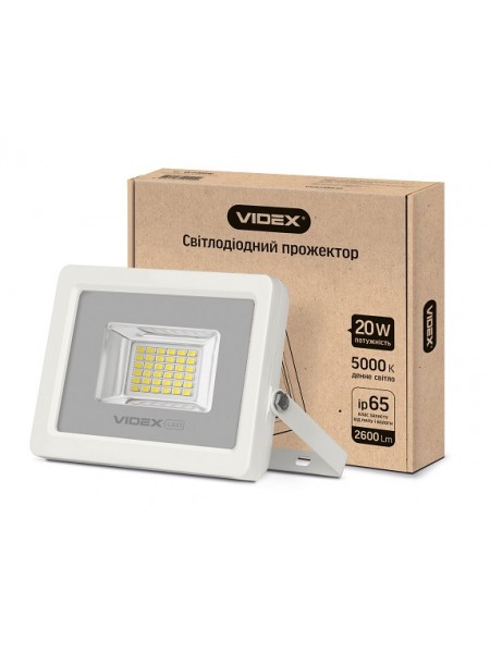 LED Прожектор VIDEX 20W 5000K 220V IP65 VL-F205W