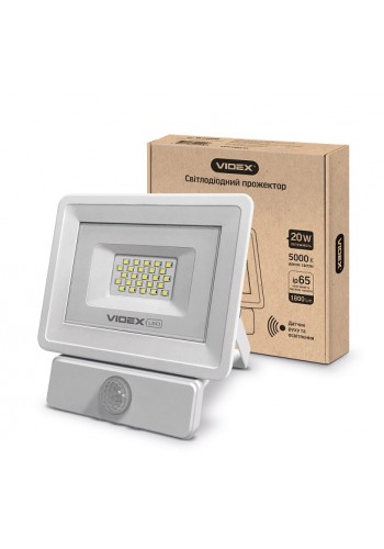 LED Прожектор VIDEX 20W 5000K 220V сенсорний IP65 VL-Fe205W-S