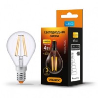 LED лампа VIDEX Fіlament G45F 4W E14 4100K 220V