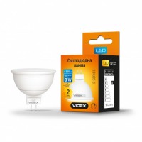 LED лампа VIDEX MR16еD 5W GU5.3 4100K 220V діммерна