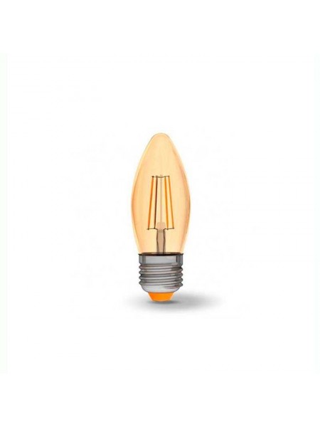 LED лампа VIDEX Fіlament С37FА 4W E27 2200K 220V бронза
