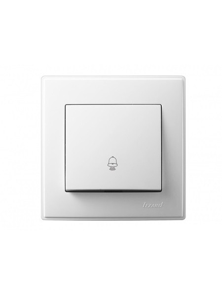 Кнопка звонка LEZARD LESYA 705-0202-103 белый с белой вставкой