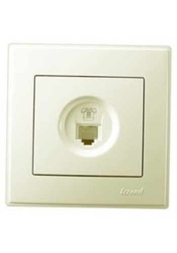 Розетка комп'ютерна LEZARD LESYA 705-0303-139 кремовий з кремовою вставкою