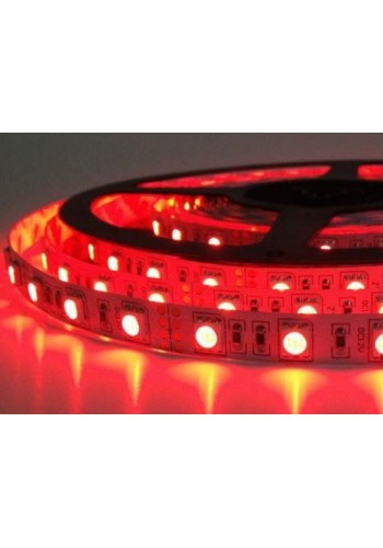 Світлодіодна стрічка LED K2 14,4W 60Led IP21 12V червона