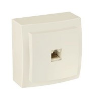 Розетка Nilson Themis  крем ком. CAT5e RJ45 накл. - (26121044)