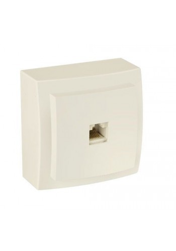 Розетка Nilson Themis крем ком. CAT5e RJ45 накл. - (26121044)