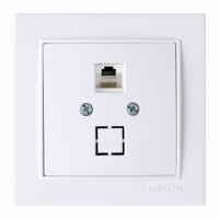 Розетка Nilson Thor  белая ком. CAT6e RJ45 - (27111045)