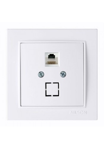 Розетка Nilson Thor біла ком. CAT6e RJ45 - (27111045)