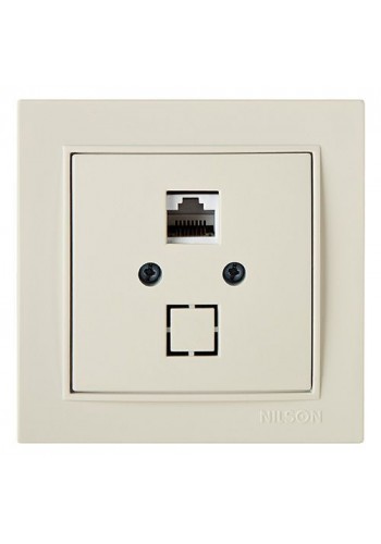 Розетка Nilson Thor крем ком. CAT6e RJ45 - (27121045)