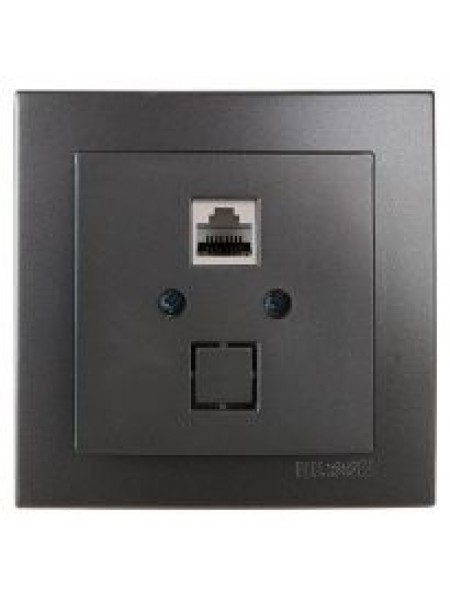 Розетка Nilson Touran антрацит ком. CAT6e RJ45 - (24161045) Розетка Nilson Touran антрацит ком. CAT6e RJ45 - (24161045)