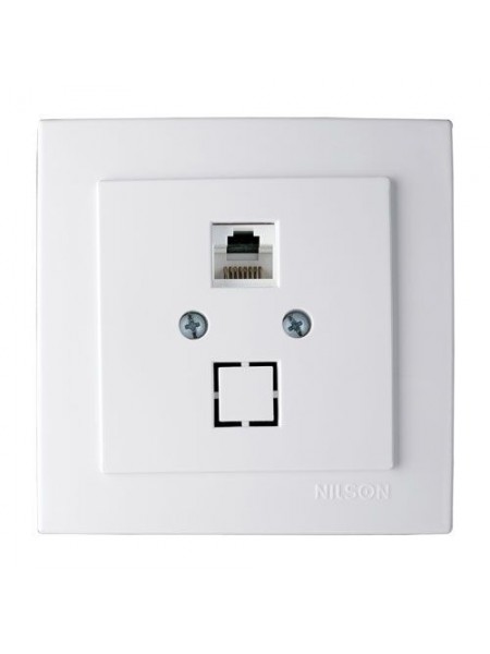 Розетка Nilson Touran белая ком. CAT6e RJ45 - (24111045) Розетка Nilson Touran белая ком. CAT6e RJ45 - (24111045)