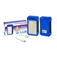 світильник світлодіодний аварійний DELUX REL-101LED (4V2,4Ah) 36 LED 4W 125x69x37 Акумуляторна - (90013154)