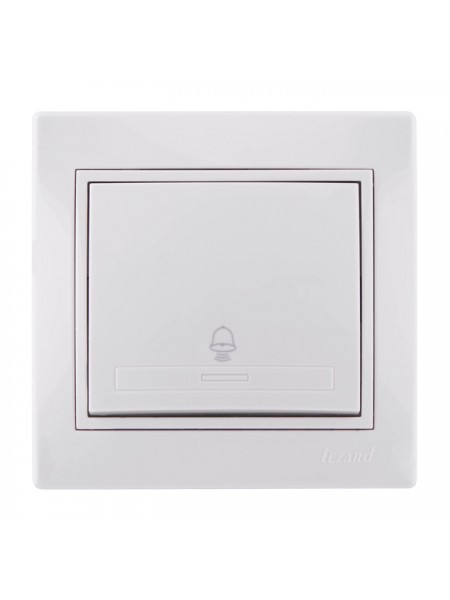 Кнопка дзвінка Mira 701-0202-103 LEZARD білий Кнопка дзвінка Mira 701-0202-103 LEZARD білий