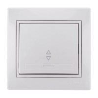 Выключатель проходной Mira 701-0202-105 LEZARD белый