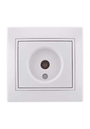 Розетка ТВ крайова Mira 701-0202-130 LEZARD білий