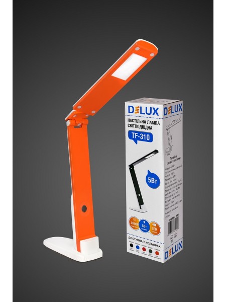 настільний світильник DELUX TF-310 5 Вт 4000К LED біло-оранж. - (90009054)