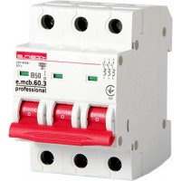Модульный автоматический выключатель e.mcb.pro.60.3.B 50 new, 3р, 50А, В, 6кА, new (p041031)