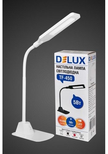 настільний світильник DELUX TF-450 5 Вт 4000K LED білий - (90008940)