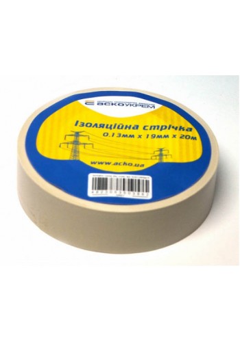 Изолента ПВХ 0,13х19х20 м Аско серая