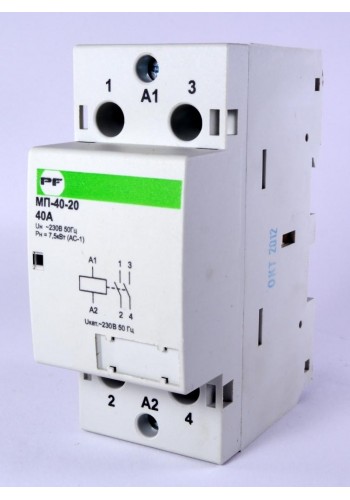 Контактор модульний Промфактор МП 2Р 40А, (2НО)