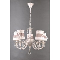 люстра COLORS MD38422/5 5x40W E14 білий/тканина