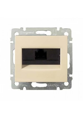 Механізм розетки комп'ютерної RJ45 кат, 5 UTP 1-ва Слонова кістка 774130 Legrand Valena