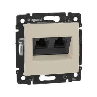 Механізм розетки комп'ютерної RJ45 кат, 5 UTP 2-ва Слонова кістка 774131 Legrand Valena