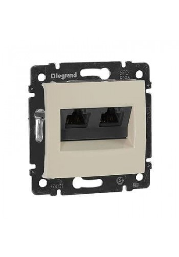 Механізм розетки комп'ютерної RJ45 кат, 5 UTP 2-ва Слонова кістка 774131 Legrand Valena