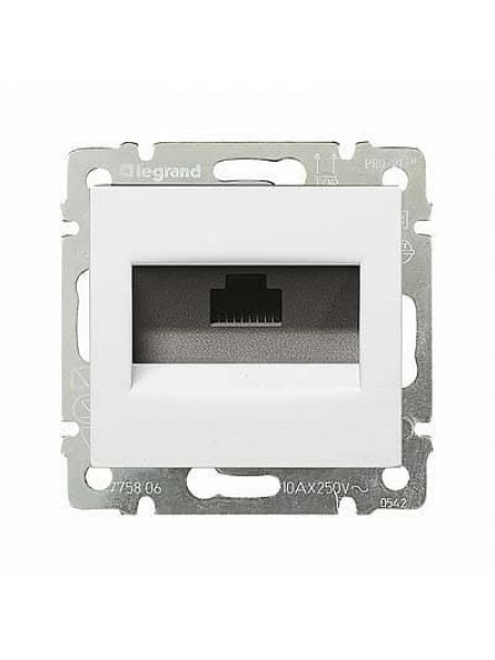 Механізм розетки комп'ютерної RJ45 кат, 5 UTP 1-ва Білий 774230 Legrand Valena Механізм розетки комп'ютерної RJ45 кат, 5 UTP 1-ва Білий 774230 Legrand Valena