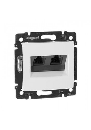 Механізм розетки комп'ютерної RJ45 кат, 5 UTP 2-ва Білий 774231 Legrand Valena